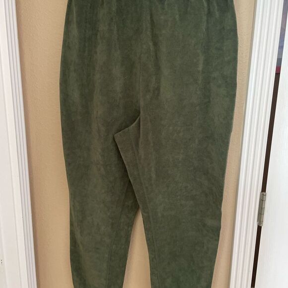 Free People Movement Green Velour Jogger Pants Womens XS - Picture 6 of 12